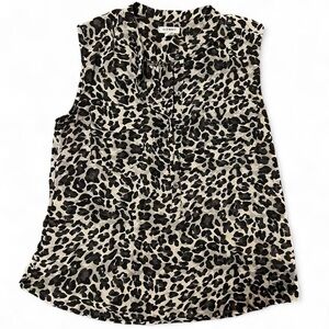 Old Navy Women’s Sleeveless Blouse in color Black Leopard L